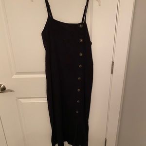 Black midi dress
